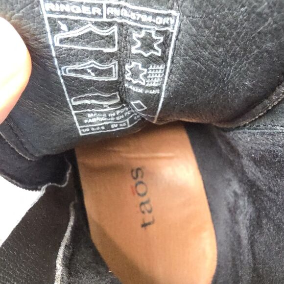 TAOS Ringer Brown Leather Lace Up Combat Boots Womens 5.5 Grunge Distressed Edgy - Picture 11 of 14